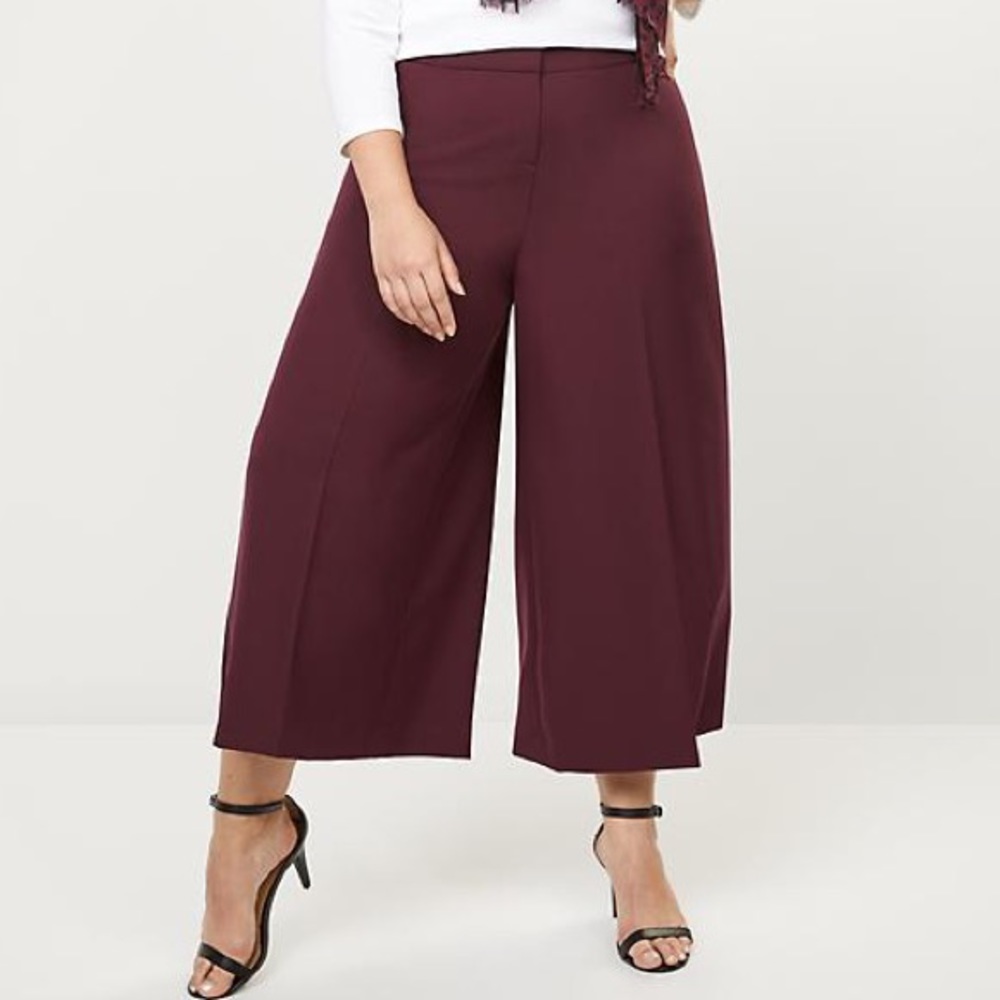 Lane Bryant Allie Wide Leg Crop Pant NWT Size 24